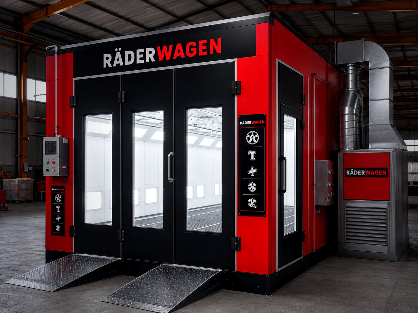Cabine de peinture électrique RÄDERWAGEN